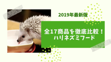 ハリネズミ専用フード（餌）全21種類を比較【2020年最新版】